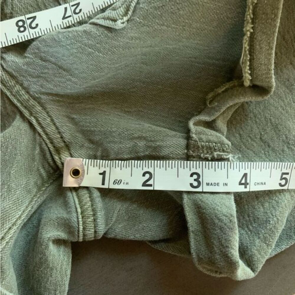 AMERICAN EAGLE‎ Women’s Tomgirl Olive Green Drawstring Cuffed Shorts Size 0 - Picture 14 of 14